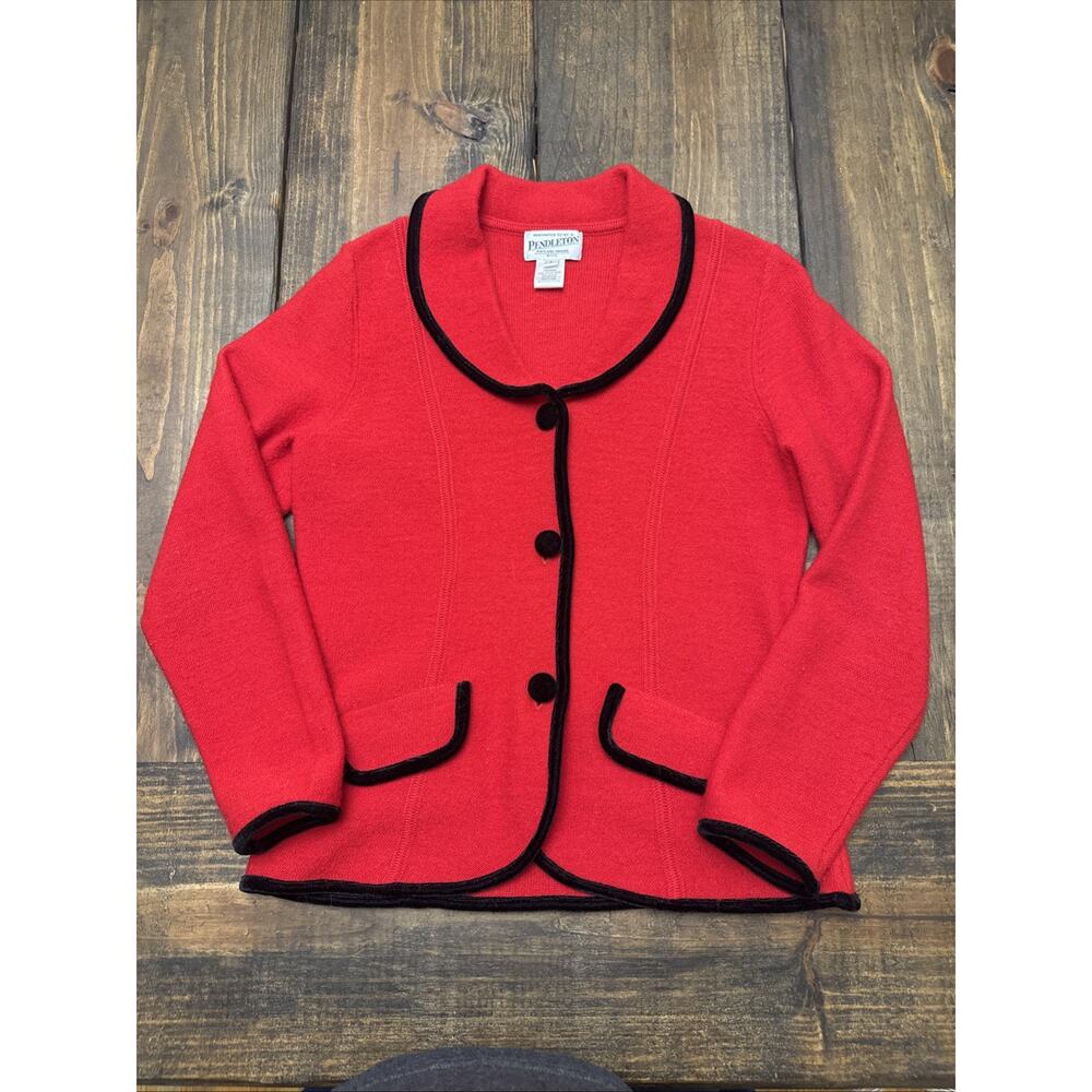 PENDLETON 100% Merino Wool Sweater. Red. Size P, Small